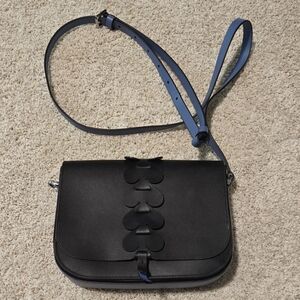 Kate Spade Black Spade Crossbody **Needs Strap Repair**